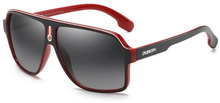 Sluneční brýle DUBERY Alpine 4 Red Black / Gray