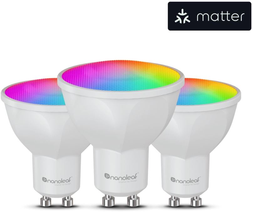 LED žárovka Nanoleaf Essentials Smart Matter GU10 Bulb 3PK