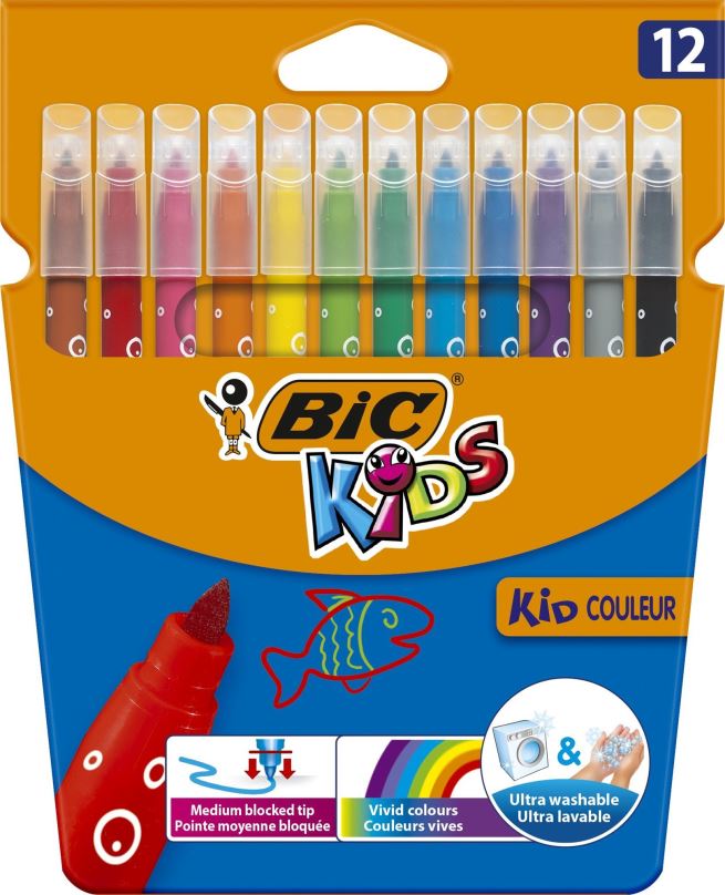 Fixy BIC Kids tenké 12 barev