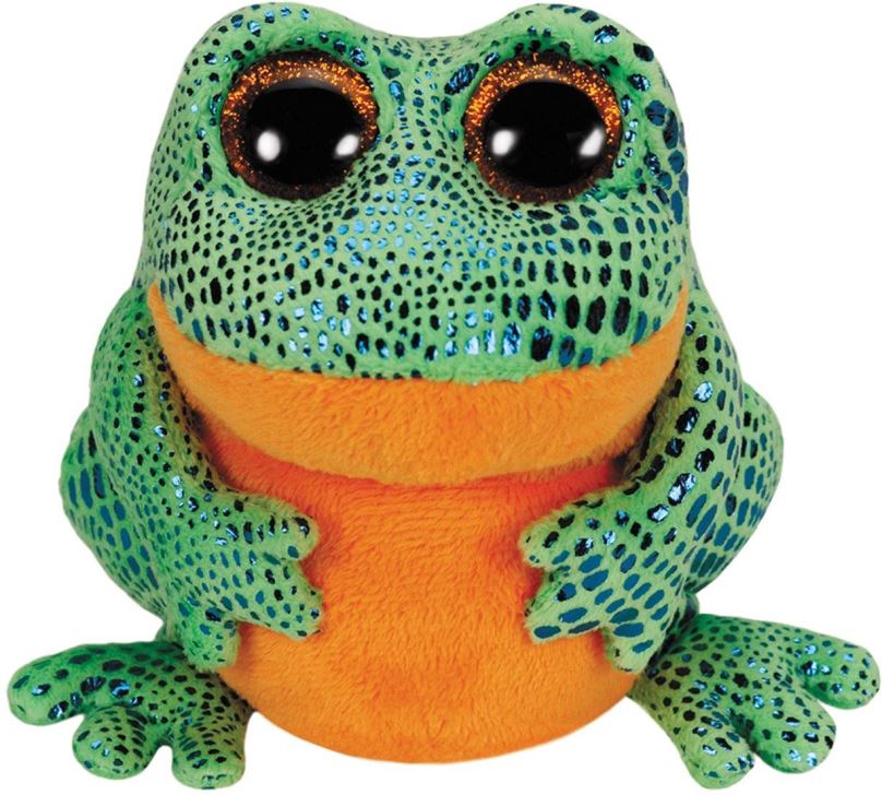 Plyšák TY Žába zeleno-oranžová očka 15 cm
