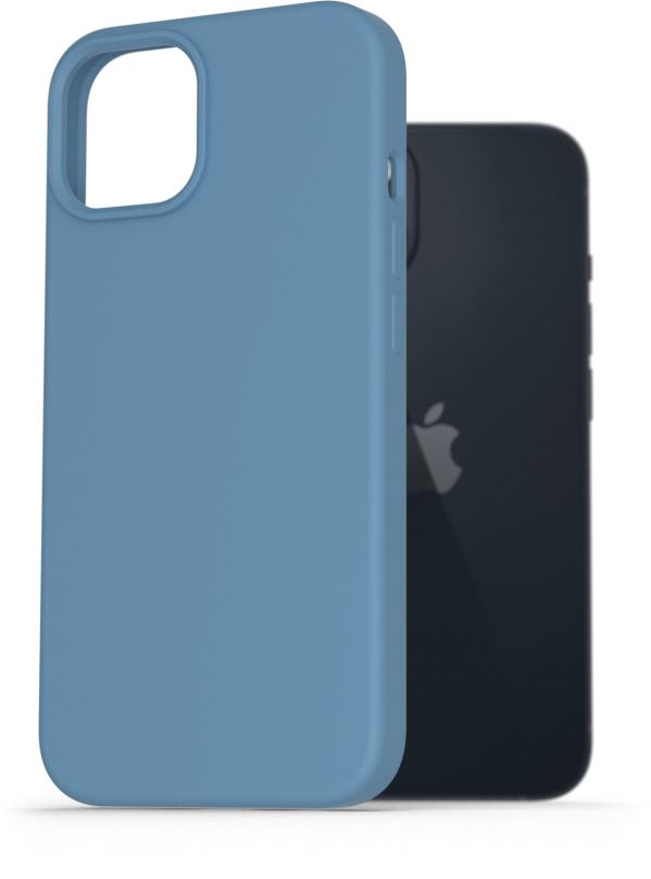 Kryt na mobil AlzaGuard Premium Liquid Silicone Case pro iPhone 14 modré