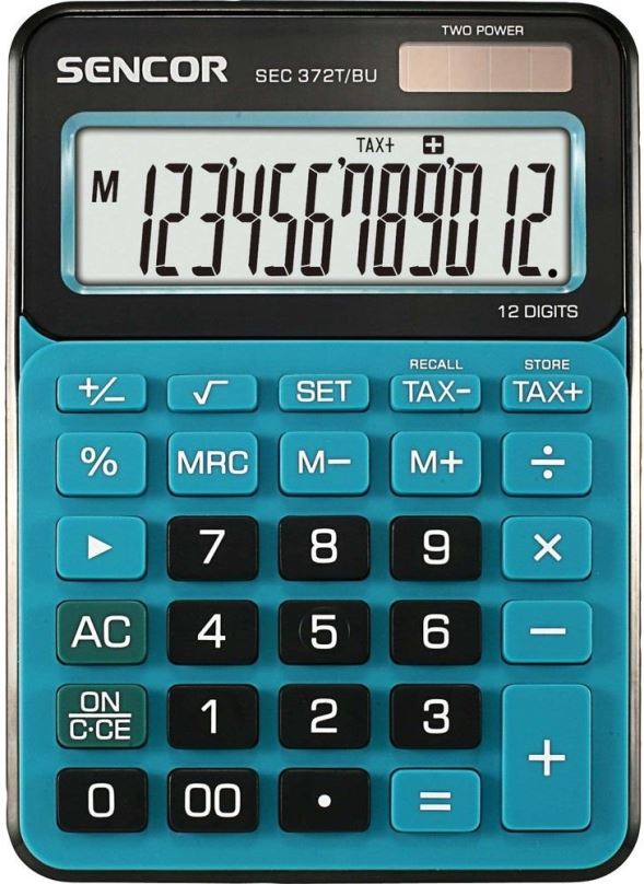 Kalkulačka SENCOR SEC 372T/BU modrá