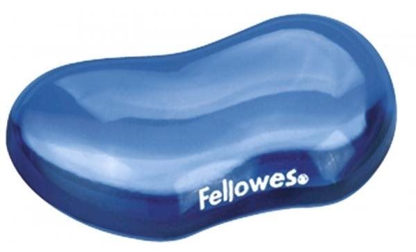Kompletní podpěra zápěstí Fellowes CRYSTAL gelová, modrá