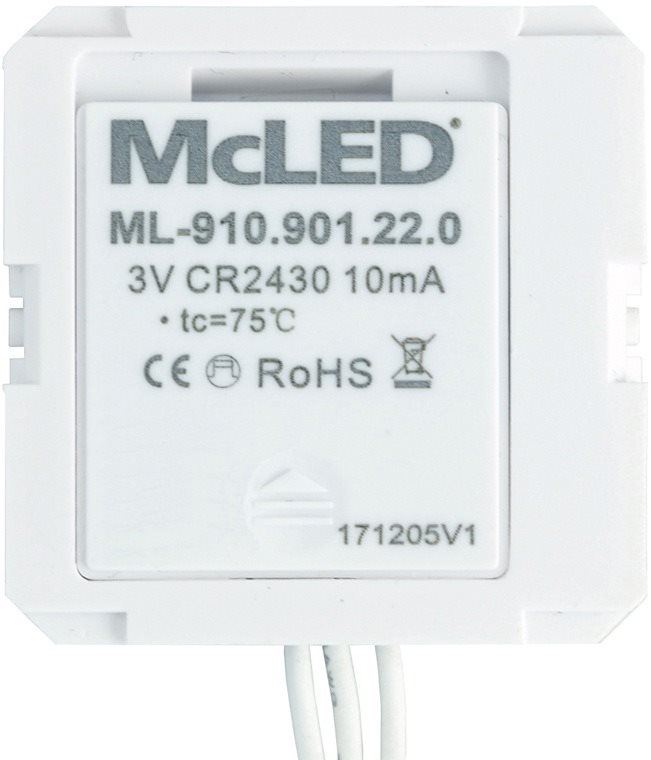 Dálkový ovladač McLED RF ovladač do instalační krabičky, 1 zóna