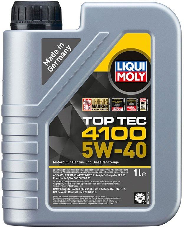 Motorový olej Liqui Moly Motorový olej Top Tec 4100 5W-40, 1 l