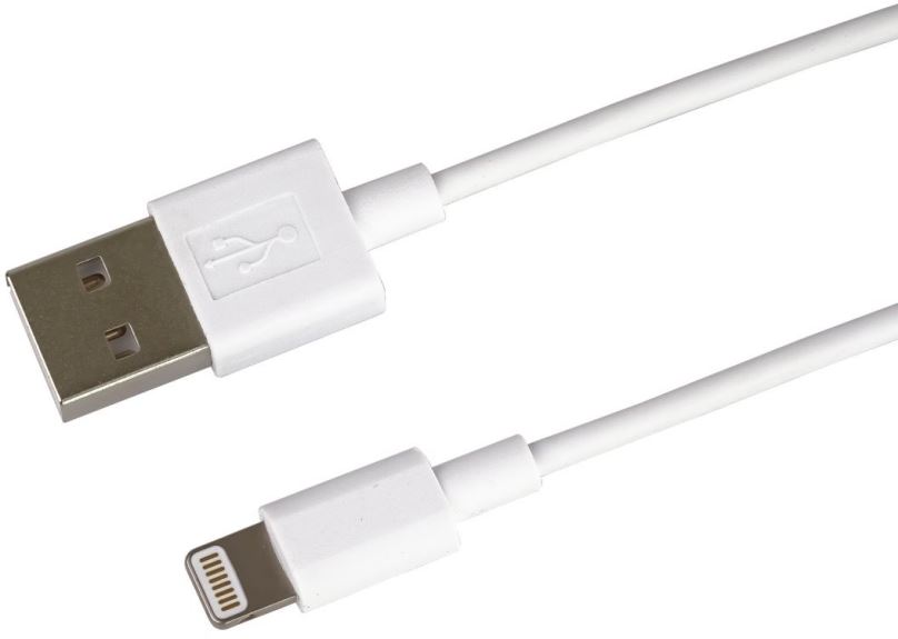 Datový kabel PremiumCord Lightning MFI 0.5m bílý