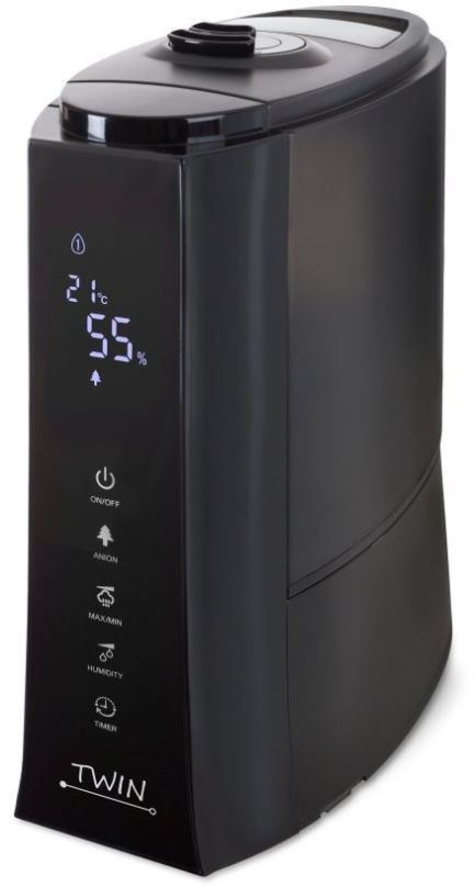 Zvlhčovač vzduchu Airbi TWIN ultrazvukový zvlhčovač vzduchu – černý