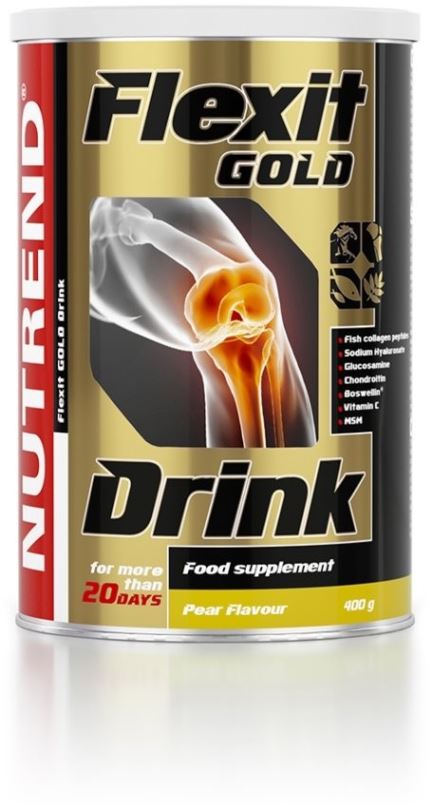 Kloubní výživa Nutrend Flexit Gold Drink, 400 g, hruška