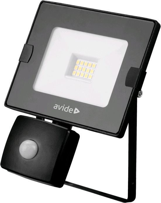 LED reflektor Avide ultratenký LED reflektor s čidlem pohybu černý 10 W