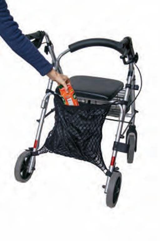 Nákupní taška Sundo Síťovka s podšívkou na invalidní vozík a chodítka, černá
