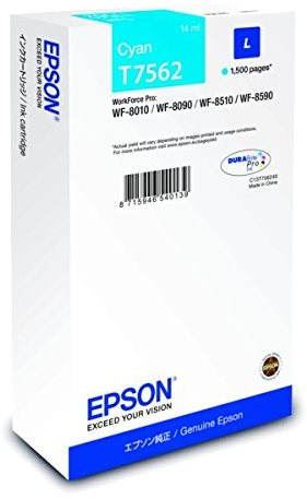 Cartridge Epson T7562 L azurová