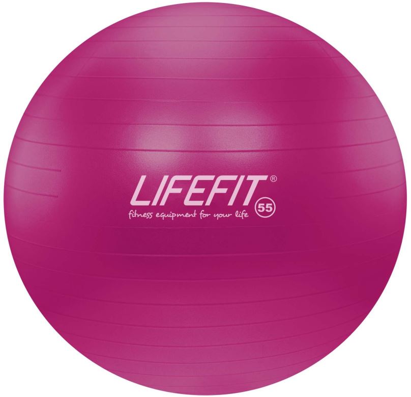 Gymnastický míč Lifefit anti-burst 55 cm, bordó