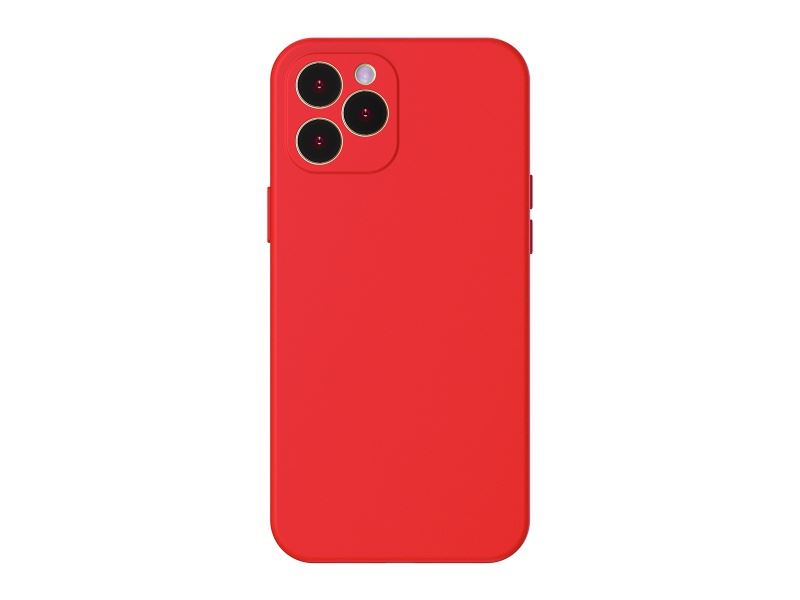 Baseus pouzdro pro iPhone 12 Pro Max 6.7 Liquid Silica Gel červená