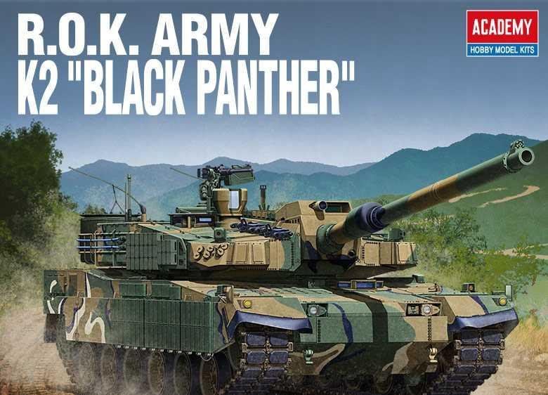 Plastikový model Model Kit tank 13511 - ROK ARMY K2 BLACK PANTHER