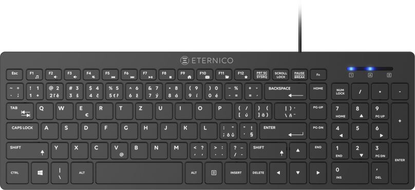 Klávesnice Eternico Home Keyboard Wired KD2021 černá - CZ/SK
