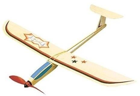 Model letadla Aero-naut Twist rychlostavebnice kluzáku s gumovým pohonem z balsy
