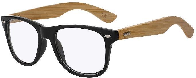 Sluneční brýle VeyRey Brýle s čirými skly Nerd Graham černé