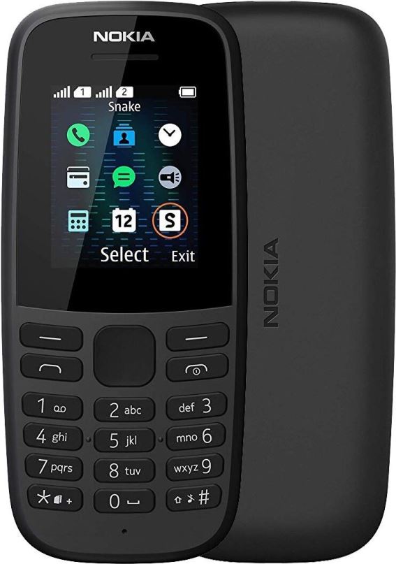 Mobilní telefon Nokia 105 (2019) černá Dual SIM