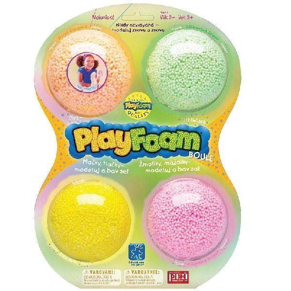 Modelovací hmota PlayFoam Boule 4pack - Třpytivé
