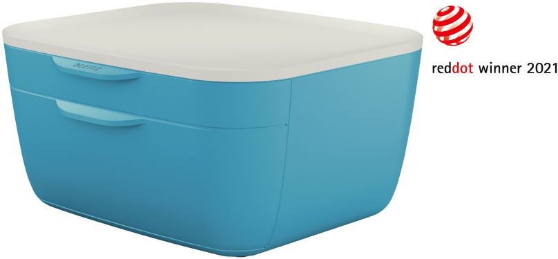 Zásuvkový box LEITZ Cosy, 2dílný, modrý