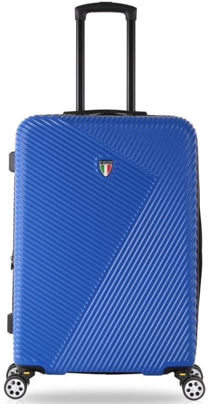 Cestovní kufr TUCCI T-0118/3 M ABS - modrá