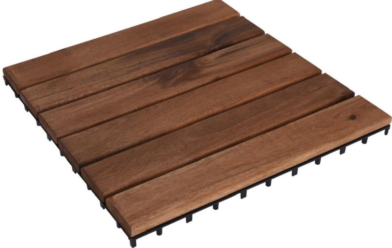 Dlaždice M.A.T dřevěná dlažba 30x30cm ACACIA (9ks)