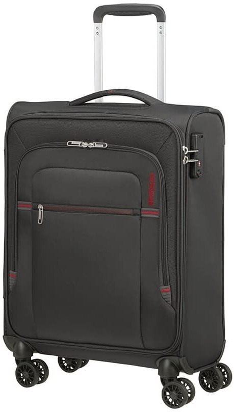 Cestovní kufr American Tourister Crosstrack Spinner 55/20 Grey/Red