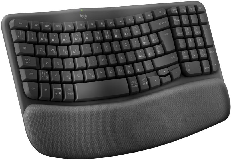 Klávesnice Logitech Wave Keys Wireless Ergonomic Keyboard - CZ/SK