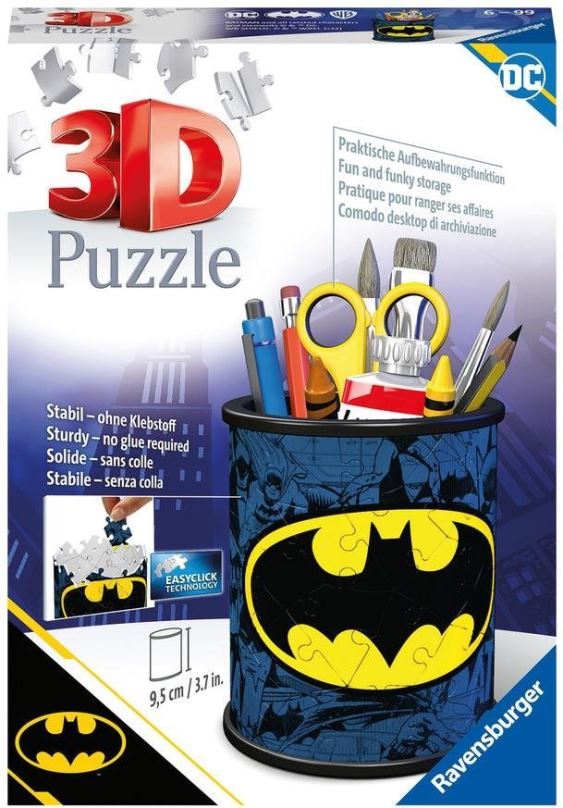 3D puzzle Ravensburger 3D puzzle 112753 Stojan na tužky Batman 54 dílků