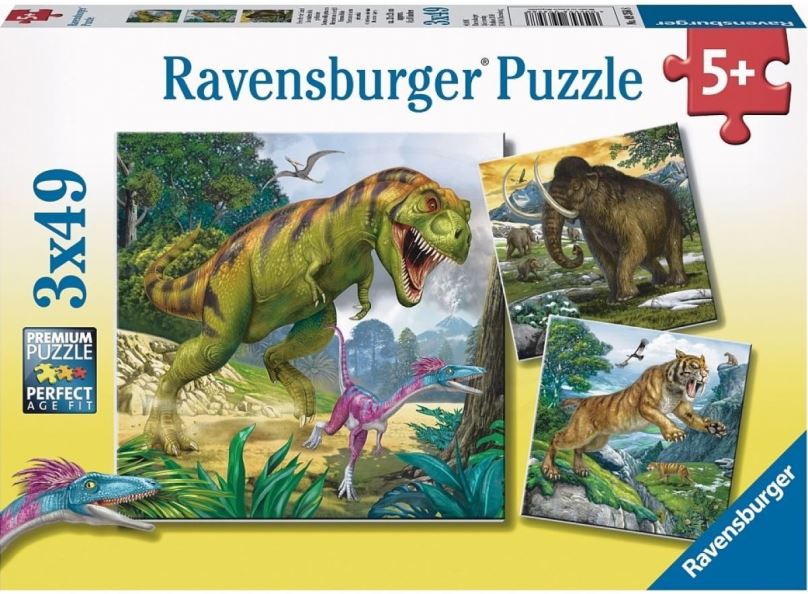 Puzzle Ravensburger 93588 Dinosauři a čas