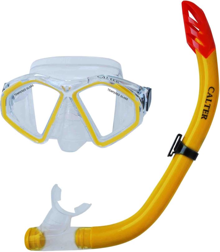 Potápěčská sada Calter Senior S09+M283 P+S, žlutý