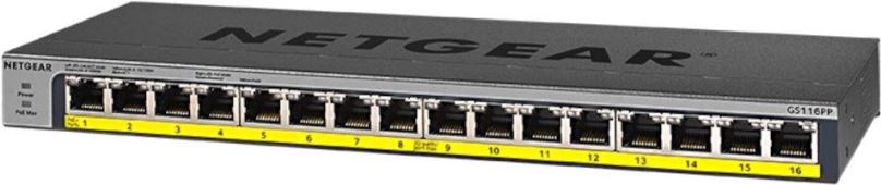 Switch NETGEAR, ProSAFE 16-Ports Gigabit Unmanaged PoE++