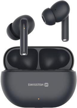 Bezdrátová sluchátka Swissten Pro Tune TWS Bluetooth černá