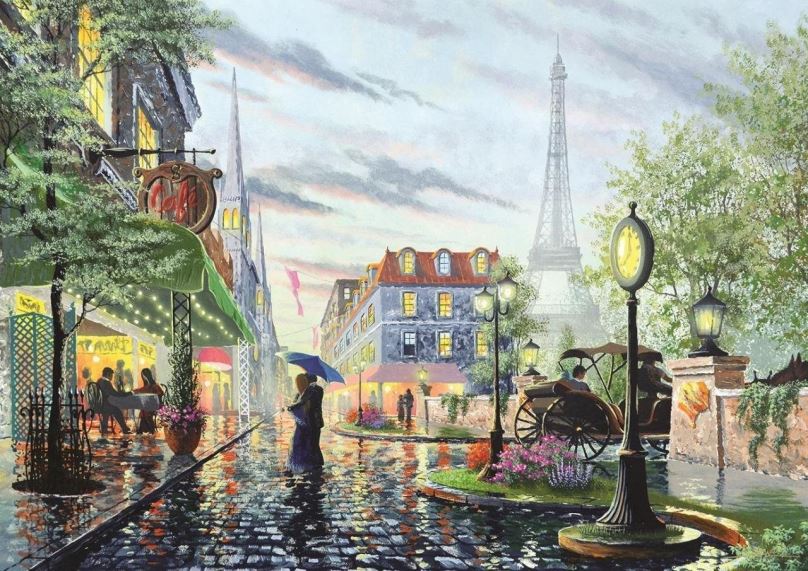 Puzzle Puzzle Letní déšť v Paříži 2000 dílků
