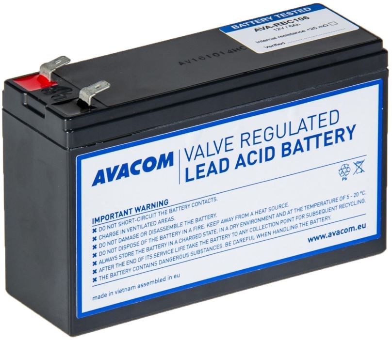 Baterie pro záložní zdroje Avacom náhrada za RBC106 - baterie pro UPS