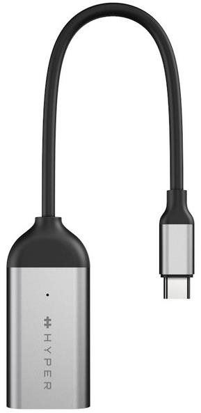 Replikátor portů HyperDrive adaptér USB-C na 8K 60Hz / 4K 144Hz HDMI, stříbrný