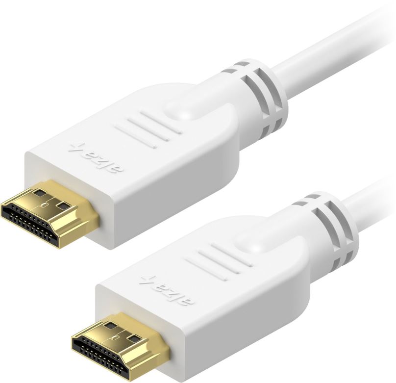 Video kabel AlzaPower Core HDMI 1.4 High Speed 4K 20m bílý