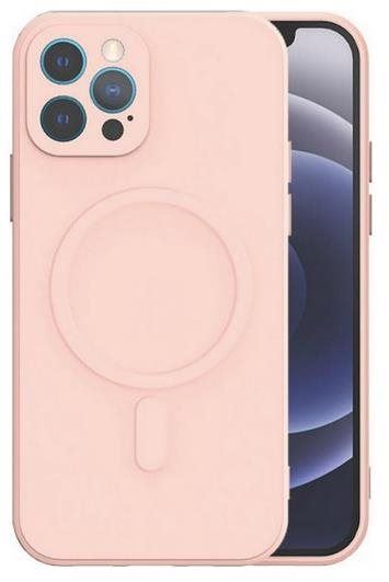 Kryt na mobil TopQ iPhone 13 Pro Max s MagSafe světle růžový 66884