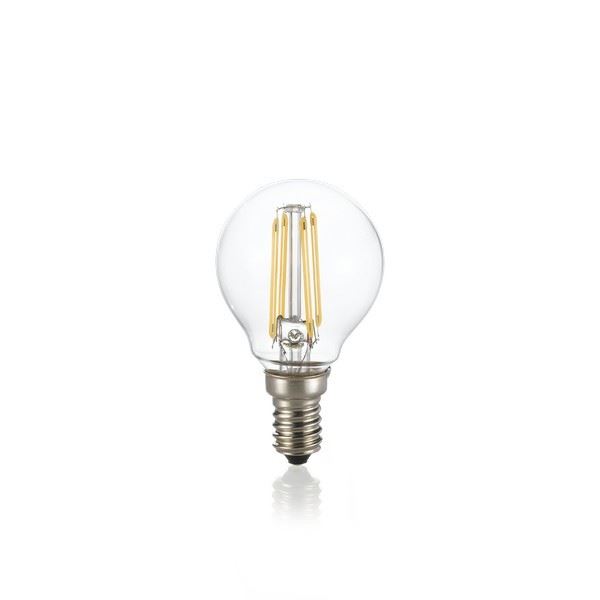 Ideal Lux 188935 LED žárovka Filament P45 1x4W | E14 | 380lm | 3000K - stmívatelná, čirá