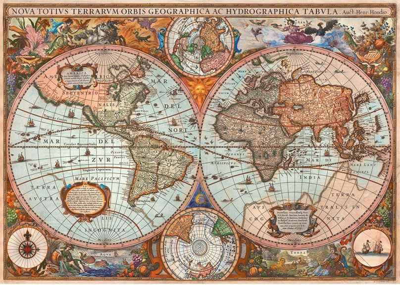 Puzzle Schmidt Puzzle Historická mapa světa 3000 dílků