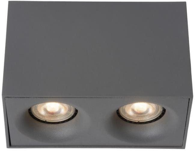 Bodové osvětlení Lucide 09913/10/36 - LED bodové svítidlo BENTOO-LED 2xGU10/4,5W/230V šedé