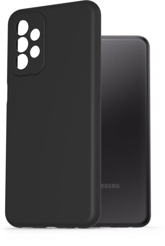 Kryt na mobil AlzaGuard Premium Liquid Silicone Case pro Samsung Galaxy A23 5G černé