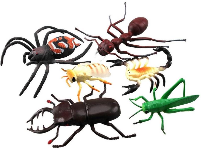 Figurky MaDe Zvířátka hmyz, 6 ks, 10 cm