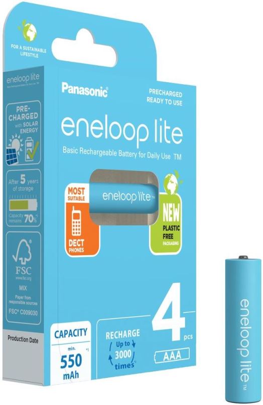 Nabíjecí baterie Panasonic eneloop  HR03 AAA 4LCCE/4BE ENELOOP LITE N