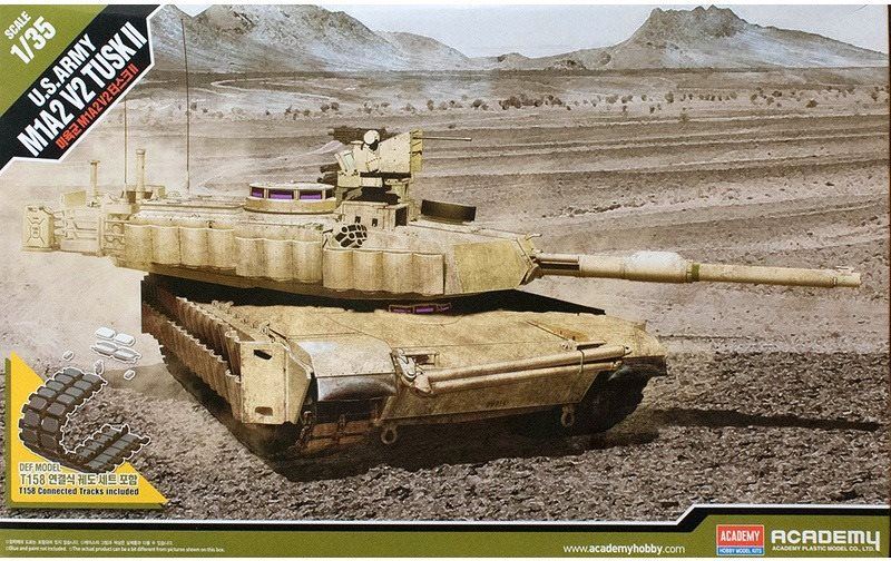 Model tanku Model Kit tank 13504 - U.S Army M1A2 V2 TUSK II