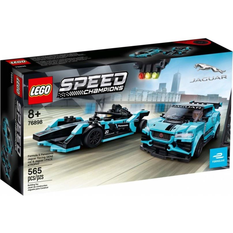 LEGO stavebnice LEGO Speed Champions 76898 Formula E Panasonic Jaguar Racing GEN2 car & Jaguar I-PACE eTROPHY