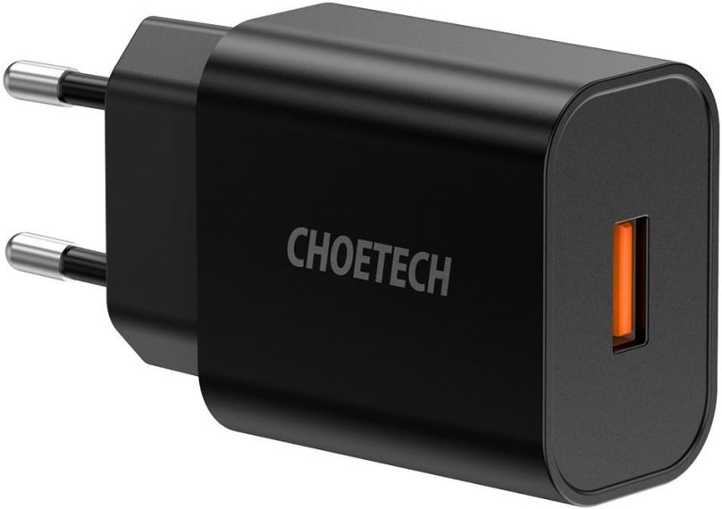 Nabíječka do sítě ChoeTech Quick Charge 3.0 USB 18W Black