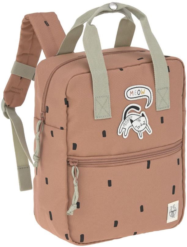 Dětský batoh Lässig Mini Square Backpack Happy Prints caramel