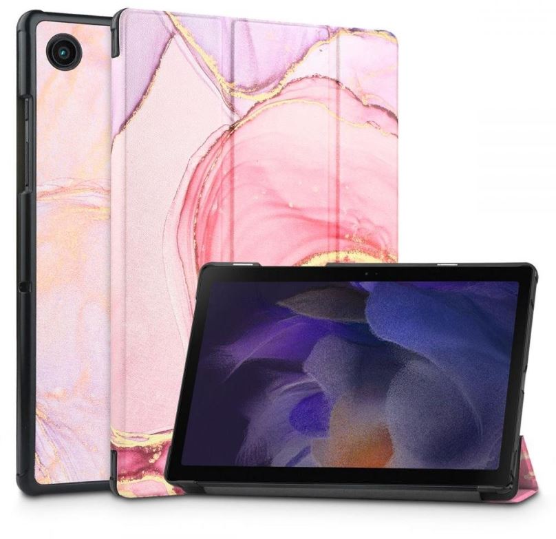 Pouzdro na tablet Tech-Protect SmartCase pouzdro na Samsung Galaxy Tab A8 10.5'', marble