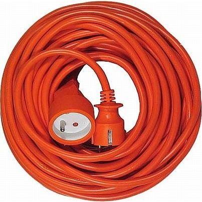 Napájecí kabel PremiumCord prodlužovací přívod 230V 1 zásuvka, oranžový, 30m
